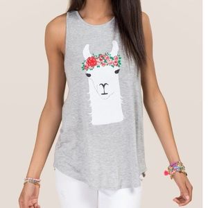 Llama tank top